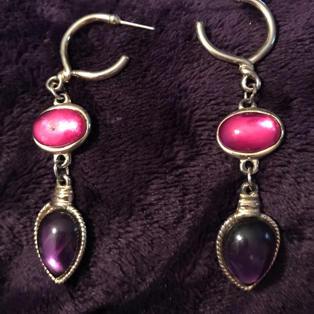 🔥3/$15🧊 Purple and pink post earrings